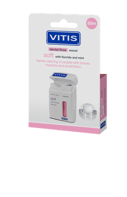 Vitis Waxed Dental Floss FM V3-50m (Pink) - Image 2